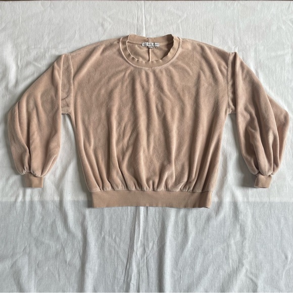 Young Fabulous & Broke Oversized Tan Sweater Women’s XS - Picture 3 of 6